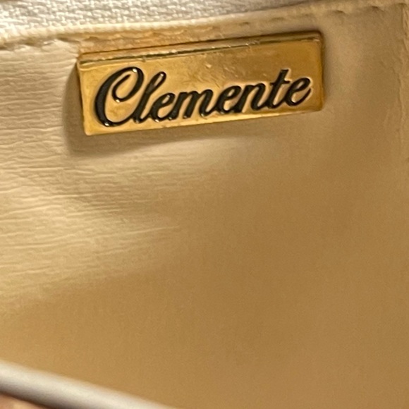 CLEMENTE VINTAGE DESIGNER SNAKESKIN STUNNING METAL BENDABLE RETRACT CLOSURE - Picture 2 of 10